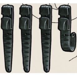 CROCHLAMP L 4 CLIPS PARA LINTERNA METEOR