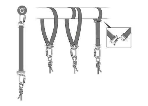 CONNEXION FIXE CINTA DE ANCLAJE 100CM - Imagen 2
