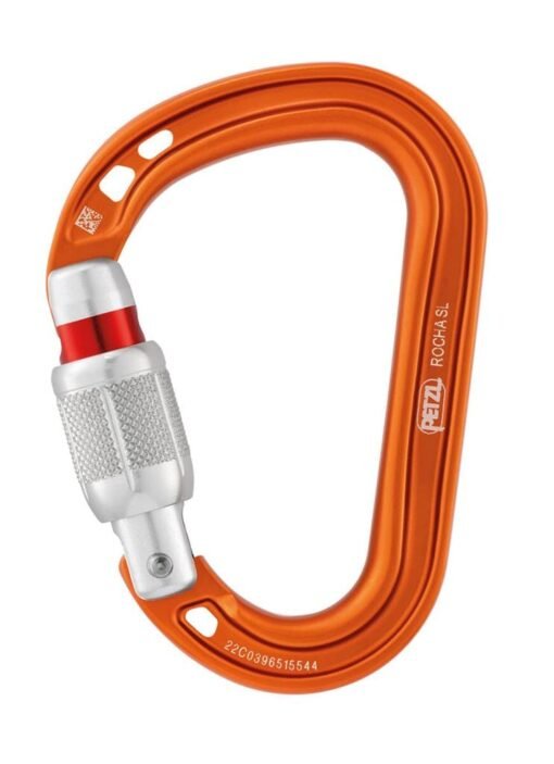 ROCHA MOSQUETÓN ASIMÉTRICO SCREW-LOCK ORANGE