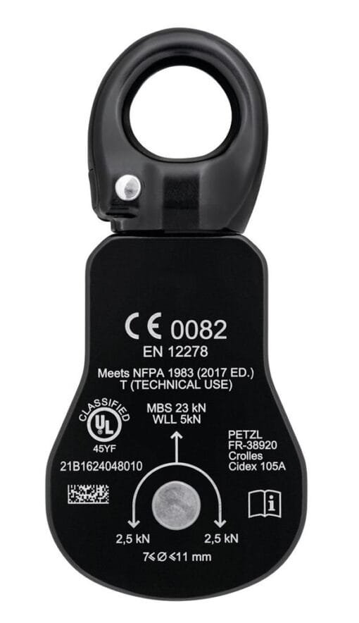 SPIN S1, POLEA SIMPLE Y COMPACTA DE ALTISIMO RENDIMIENTO CON ESLABÓN GIRATORIO - Imagen 6